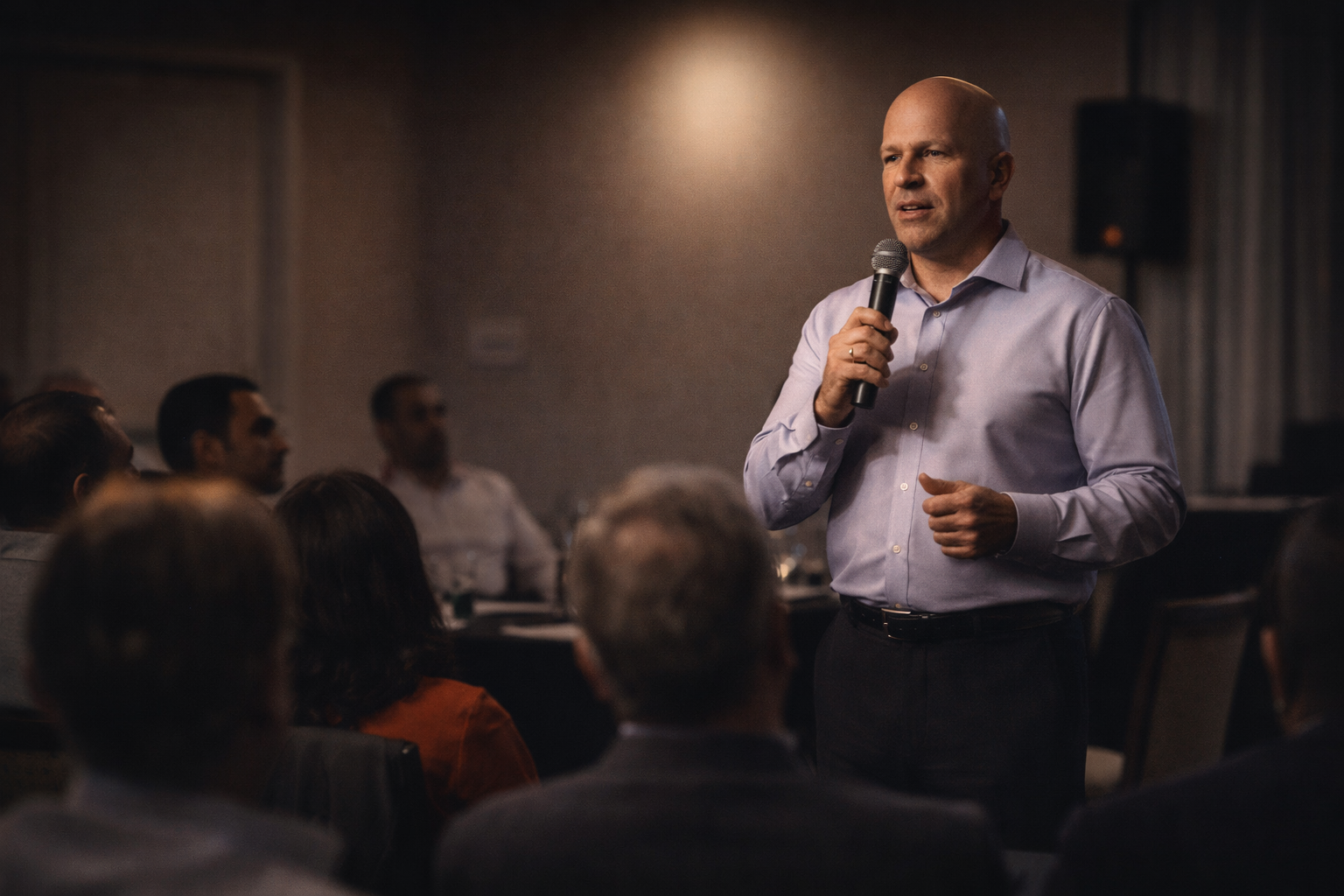 Eddie Petrie leading a live training